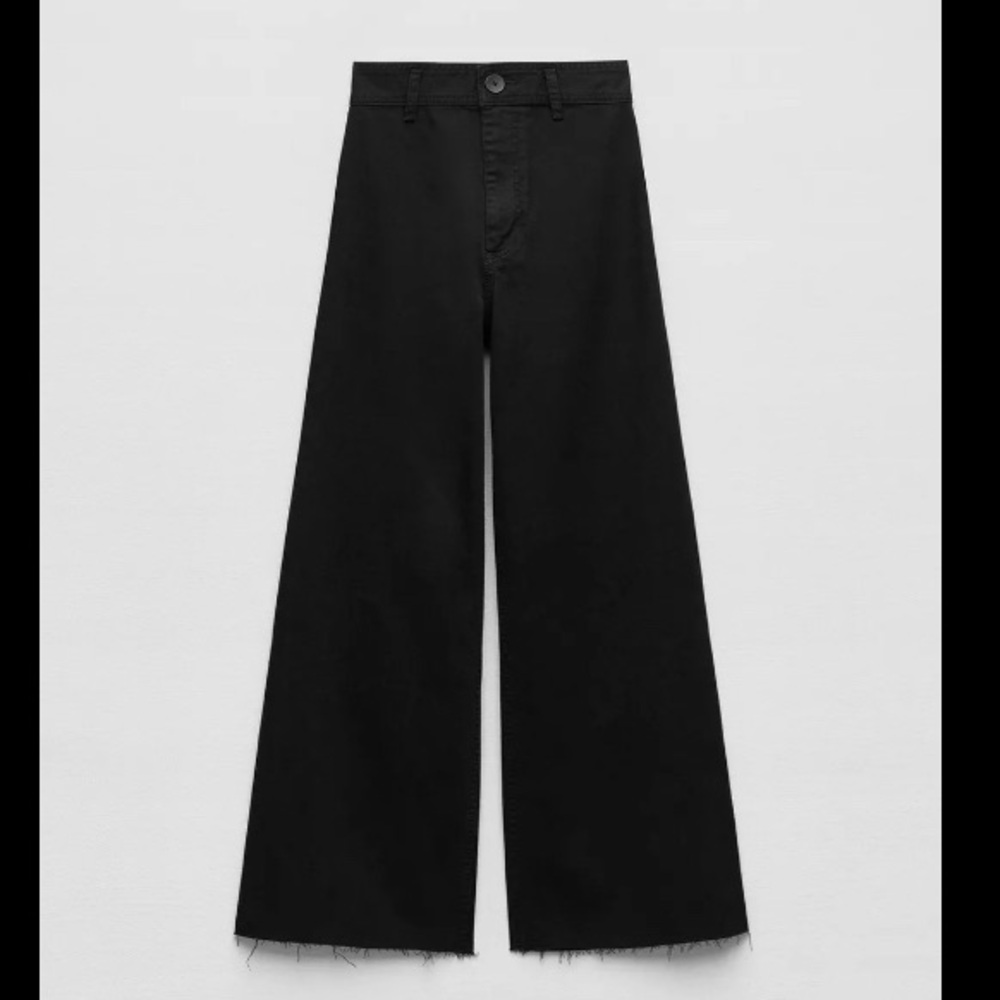 Zara The Marine Straight in Washed Black
